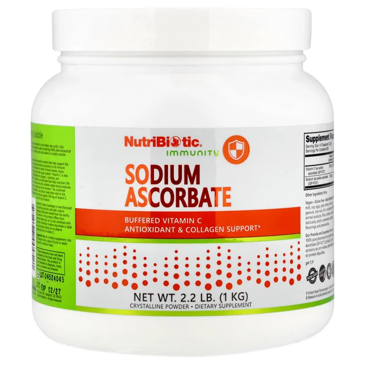 Immunity, Sodium Ascorbate, Crystalline Powder, 2.2 lb (1 kg) image 1