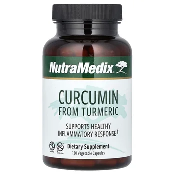 Curcumin From Turmeric, 120 Vegetarian Capsules (250 mg per Capsule)