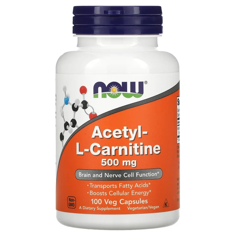 Acetyl-L-Carnitine, 500 mg, 100 Veg Capsules image 1
