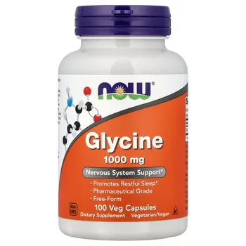Glycine, 100 Veg Capsules (1,000 mg per Capsule)