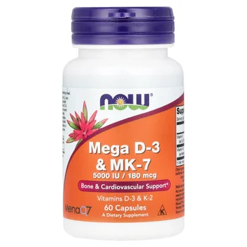 Mega D-3 & MK-7, 60 Capsules