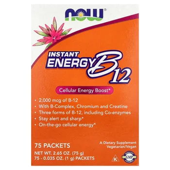 Instant Energy B12, 75 Packets, 0.035 oz (1 g) Each