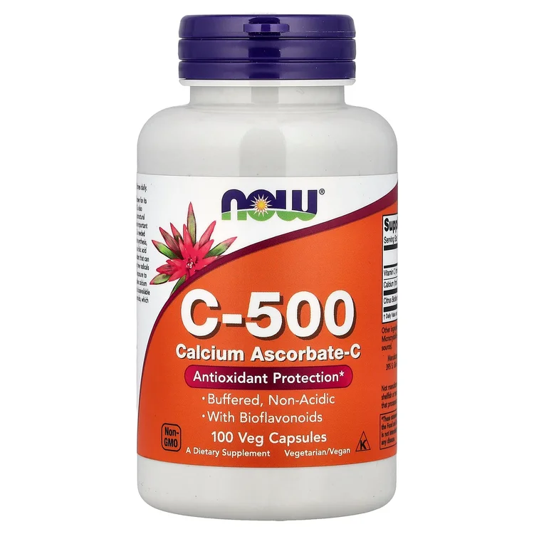 C-500, Calcium Ascorbate-C, 100 Veg Capsules image 1