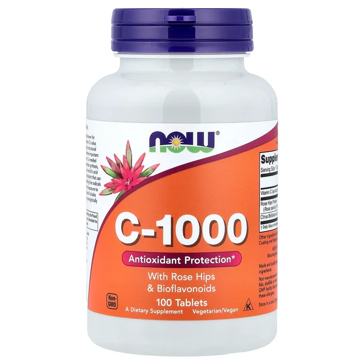 C-1000, with Rose Hips & Bioflavonoids, 100 Tablets image 1