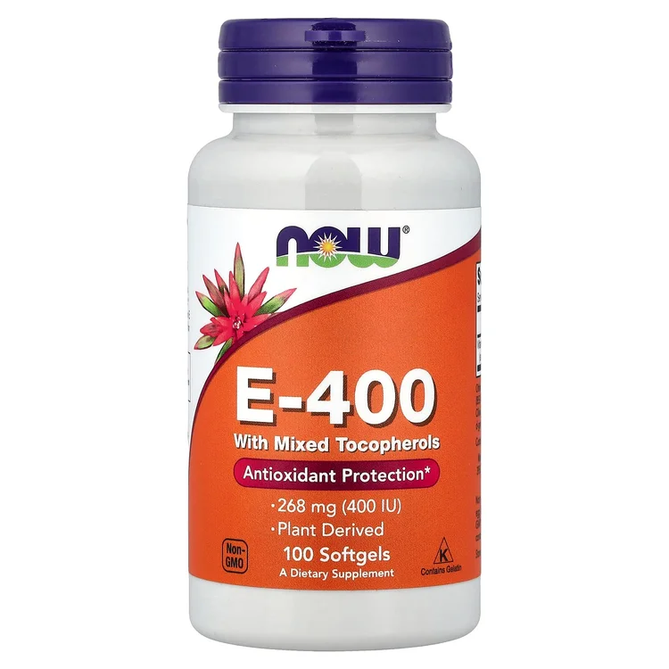 E-400 with Mixed Tocopherols, 268 mg (400 IU), 100 Softgels image 1