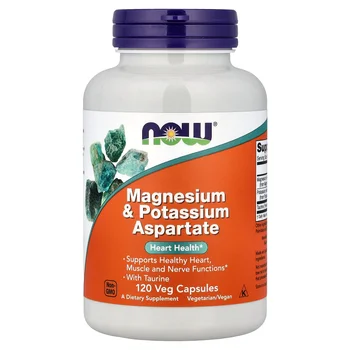 Magnesium & Potassium Aspartate With Taurine, 120 Veg Capsules