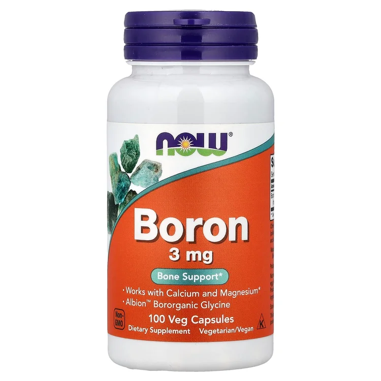 Boron, 3 mg, 100 Veg Capsules image 1