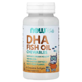 Kid's DHA Fish Oil Chewables, Tasty Fruit, 60 Chewable Softgels