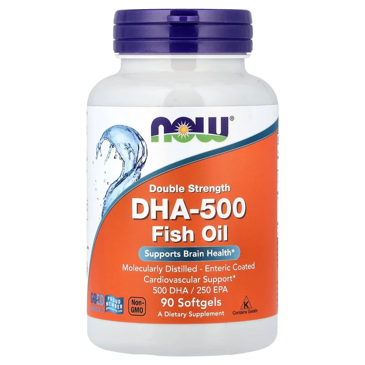 DHA-500 Fish Oil, 90 Softgels image 1
