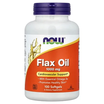 Flax Oil, 100 Softgels (1,000 mg per Softgel)