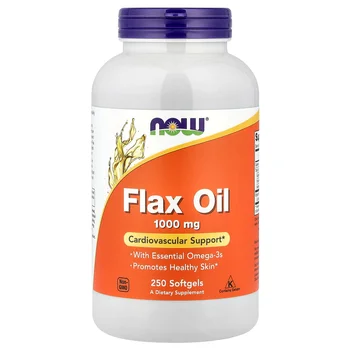 Flax Oil with Essential Omega-3's, 250 Softgels