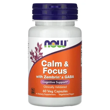 Calm & Focus With Zembrin & GABA, 60 Veg Capsules
