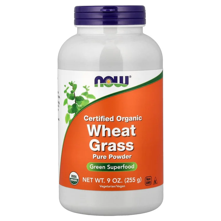 Certified Organic Wheat Grass, Pure Powder, 9 oz (255 g) image 1