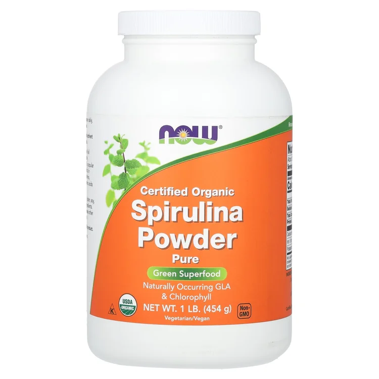 Certified Organic Spirulina Powder, 1 lb (454 g) image 1
