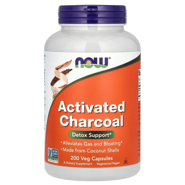 Activated Charcoal, 200 Veg Capsules (280 mg per Capsule) image 1