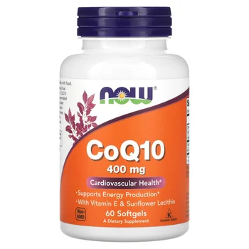 CoQ10 With Vitamin E & Sunflower Lecithin, 60 Softgels