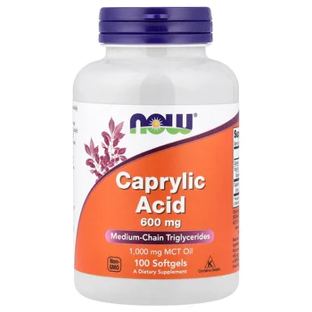 Caprylic Acid, 600 mg, 100 Softgels