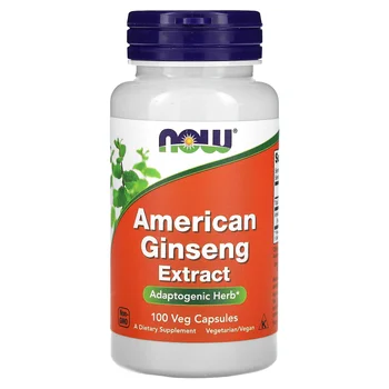 American Ginseng Extract, 100 Veg Capsules (500 mg per Capsule)