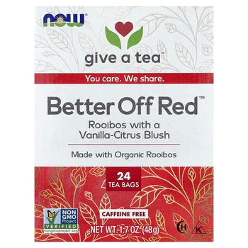 Better Off Red™ Tea, Caffeine Free, 24 Tea Bags, 1.7 oz (48 g)