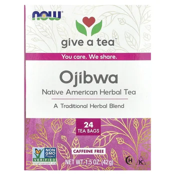 Ojibwa Tea, Caffeine Free, 24 Tea Bags, 1.5 oz (42 g)