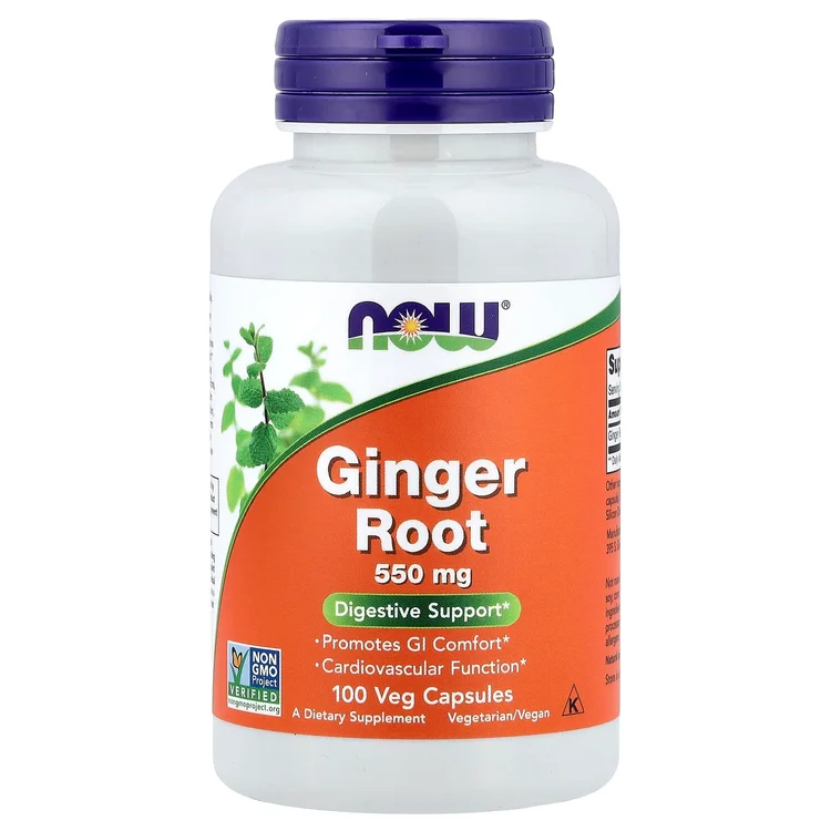 Ginger Root, 550 mg, 100 Veg Capsules image 1
