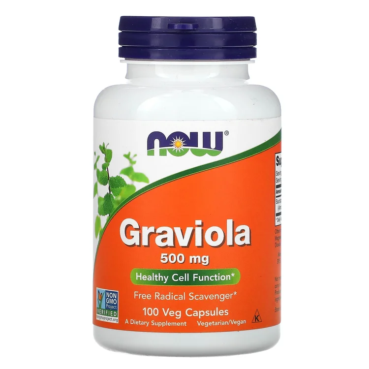 Graviola, 500 mg, 100 Veg Capsules image 1