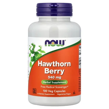 Hawthorn Berry, 100 Veg Capsules (540 mg per Capsule)