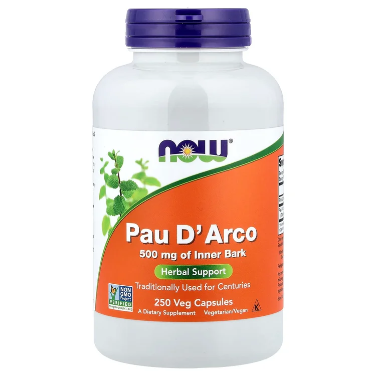 Pau D' Arco, 500 mg, 250 Veg Capsules image 1