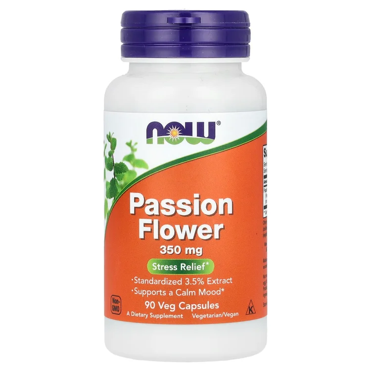 Passion Flower, 350 mg, 90 Veg Capsules image 1