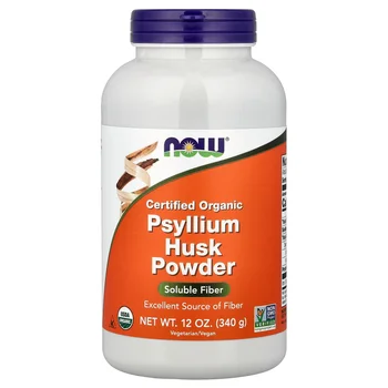 Certified Organic Psyllium Husk Powder, 12 oz (340 g)