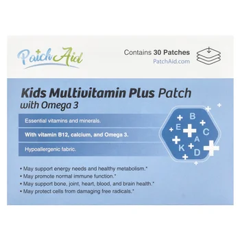 Kids Multivitamin Plus Patch with Omega 3, 30 Patches
