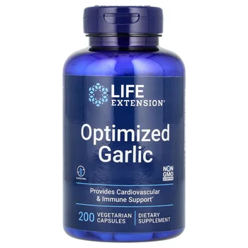 Optimized Garlic, 200 Vegetarian Capsules (600 mg per Capsule)