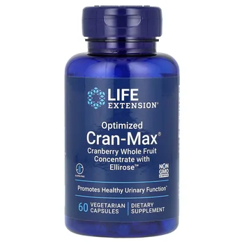 Optimized Cran-Max, Cranberry Whole Fruit Concentrate With Ellirose, 60 Vegetarian Capsules