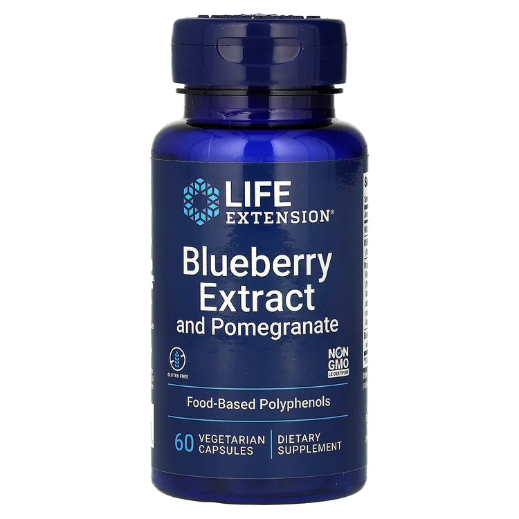 Blueberry Extract and Pomegranate, 60 Vegetarian Capsules image 1