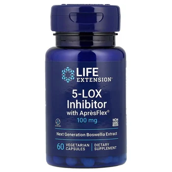 5-LOX Inhibitor with ApresFlex®, 100 mg, 60 Vegetarian Capsules