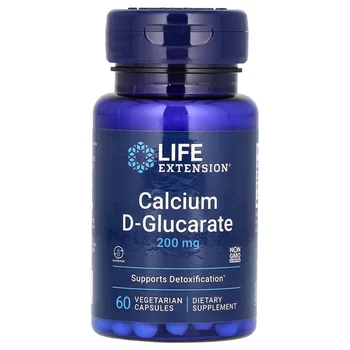 Calcium D-Glucarate, 200 mg, 60 Vegetarian Capsules
