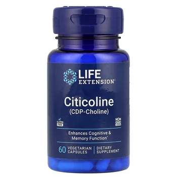 Citicoline (CDP-Choline), 60 Vegetarian Capsules (250 mg per Capsule)