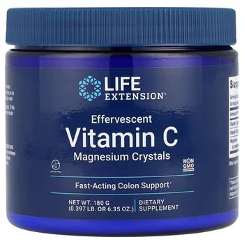Effervescent Vitamin C, Magnesium Crystals, 6.35 oz (180 g)