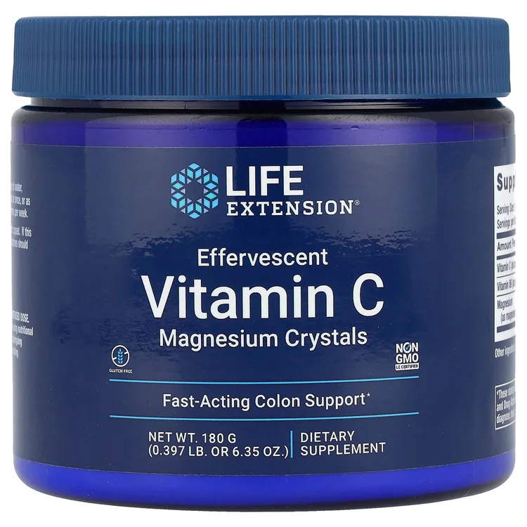 Effervescent Vitamin C, Magnesium Crystals, 6.35 oz (180 g) image 1