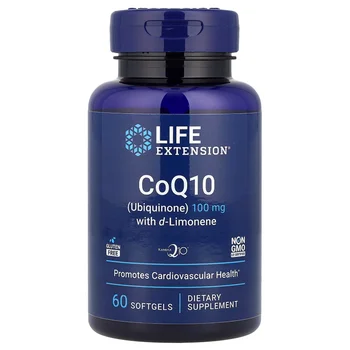 CoQ10 (Ubiquinone) with d-Limonene, 100 mg, 60 Softgels