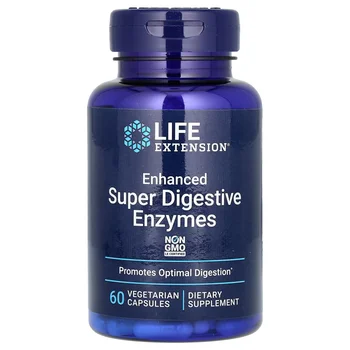 Enhanced Super Digestive Enzymes, 60 Vegetarian Capsules