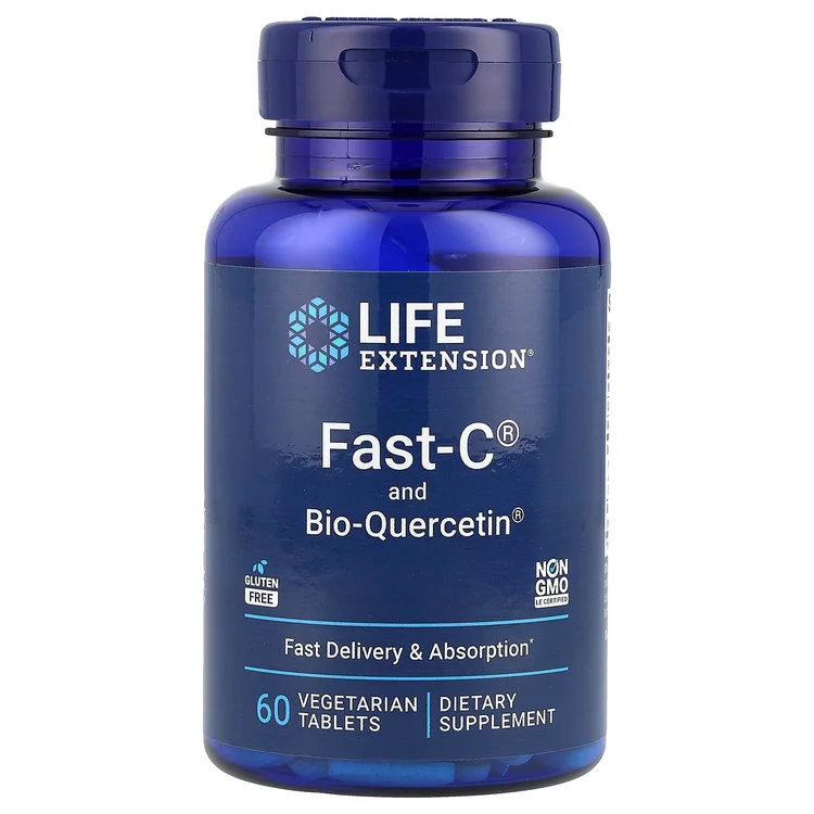 Fast-C® and Bio-Quercetin®, 60 Vegetarian Tablets image 1