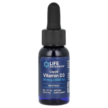 Liquid Vitamin D3, Mint, 50 mcg (2,000 IU), 1 fl oz (29.57 ml)