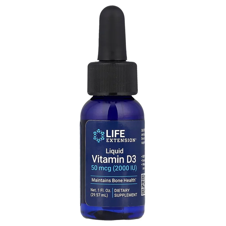 Liquid Vitamin D3, 50 mcg (2,000 IU), 1 fl oz (29.57 ml) image 1