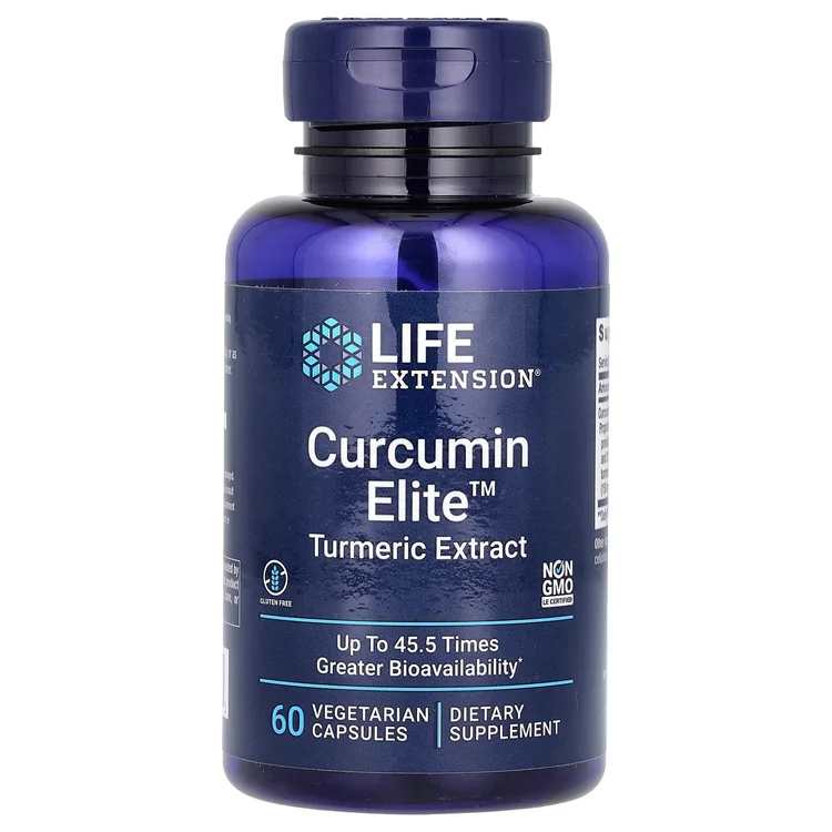 Curcumin Elite, Turmeric Extract, 60 Vegetarian Capsules image 1