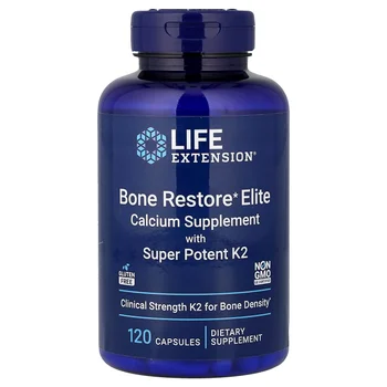Bone Restore Elite, Calcium Supplement with Super Potent K2, 120 Capsules