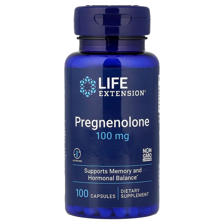 Pregnenolone, 100 mg, 100 Capsules image 1