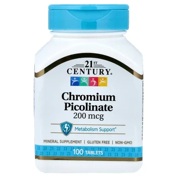 Chromium Picolinate, 200 mcg, 100 Tablets