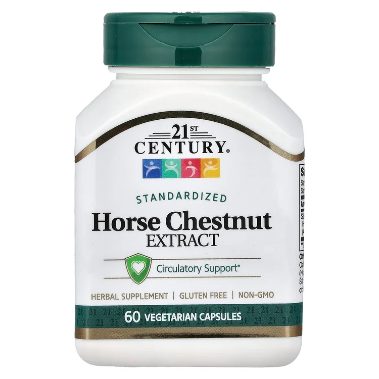 Horse Chestnut Extract, Standardized, 60 Vegetarian Capsules (300 mg per Capsules) image 1