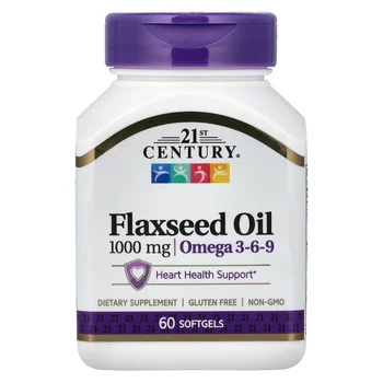 Flaxseed Oil, 1,000 mg, 60 Softgels